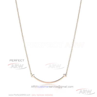 AAA Fake Tiffany Mini T Smile Necklace For Sale - 925 Silver 